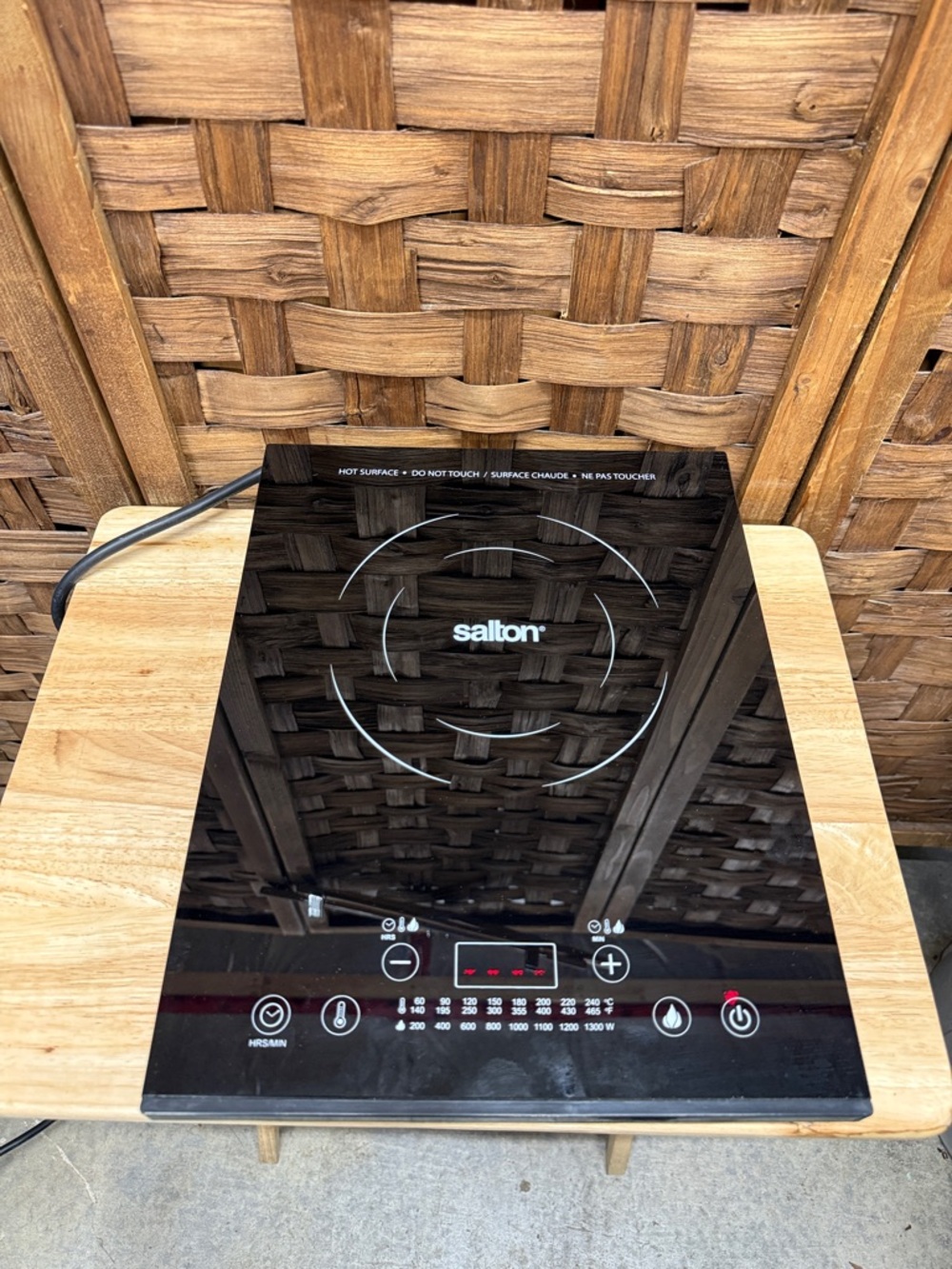Salton Black Portable Induction Cooktop - Single Burner